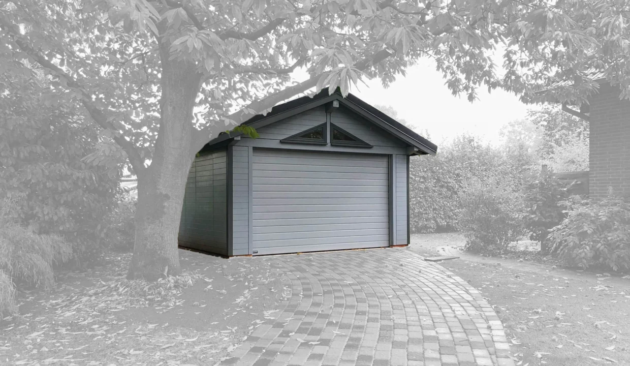 Garage en bois 22,5 m² Cara Easy Primo Uno - vue 1