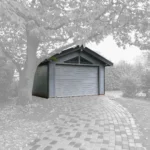 Garage en bois 22,5 m² Cara Easy Primo Uno - vue 1