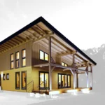 Chalet en bois 83,64 m² Office - vue 1