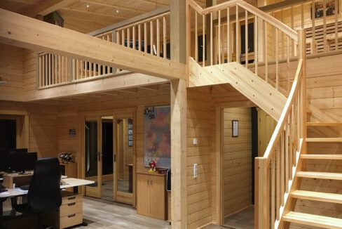 Chalet en bois 83,64 m² Office - vue 4