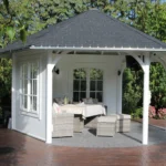 Pavillon de jardin en bois HELENA 45 Z - 28 mm - vue 1