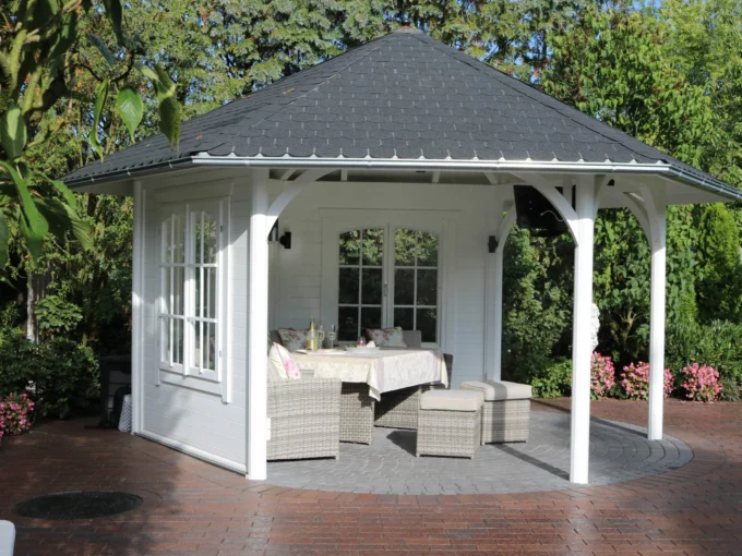 Pavillon de jardin en bois HELENA 45 Z - 28 mm - vue 1