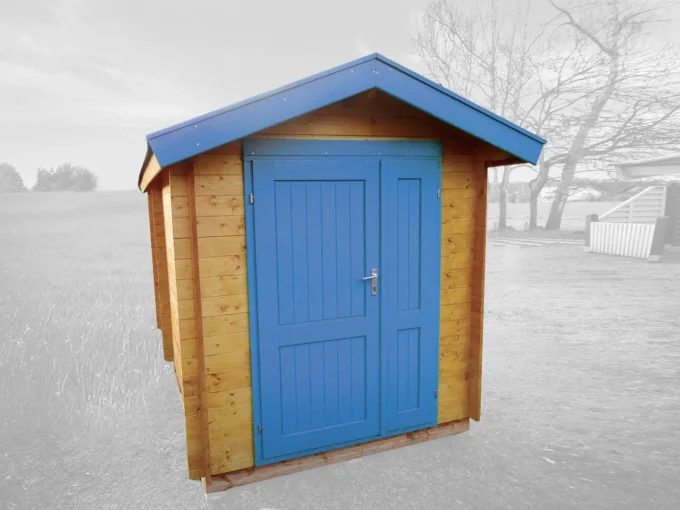 Abri de jardin en bois TS-H28-1921 - 3,99 m², 28 mm - vue 1