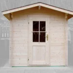 Abri de jardin en bois H28-2020-ET - 4 m², 28 mm - vue 1