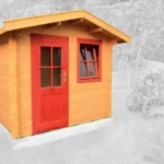 Abri de jardin en bois H28-2420-ET-EF - 4,8 m², 28 mm - vue 1