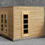 Abri de jardin bois 9 m² Cubo 3030 DT - vue 1