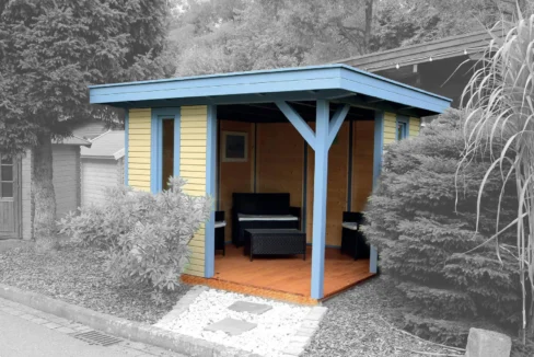 Abri de jardin bois 9 m² Omi 3030 - vue 2