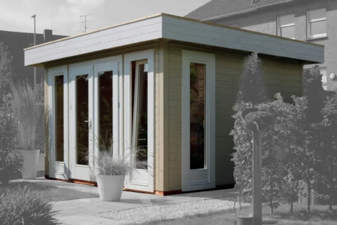 Bureau de jardin bois 12,25 m² Merano - vue 2
