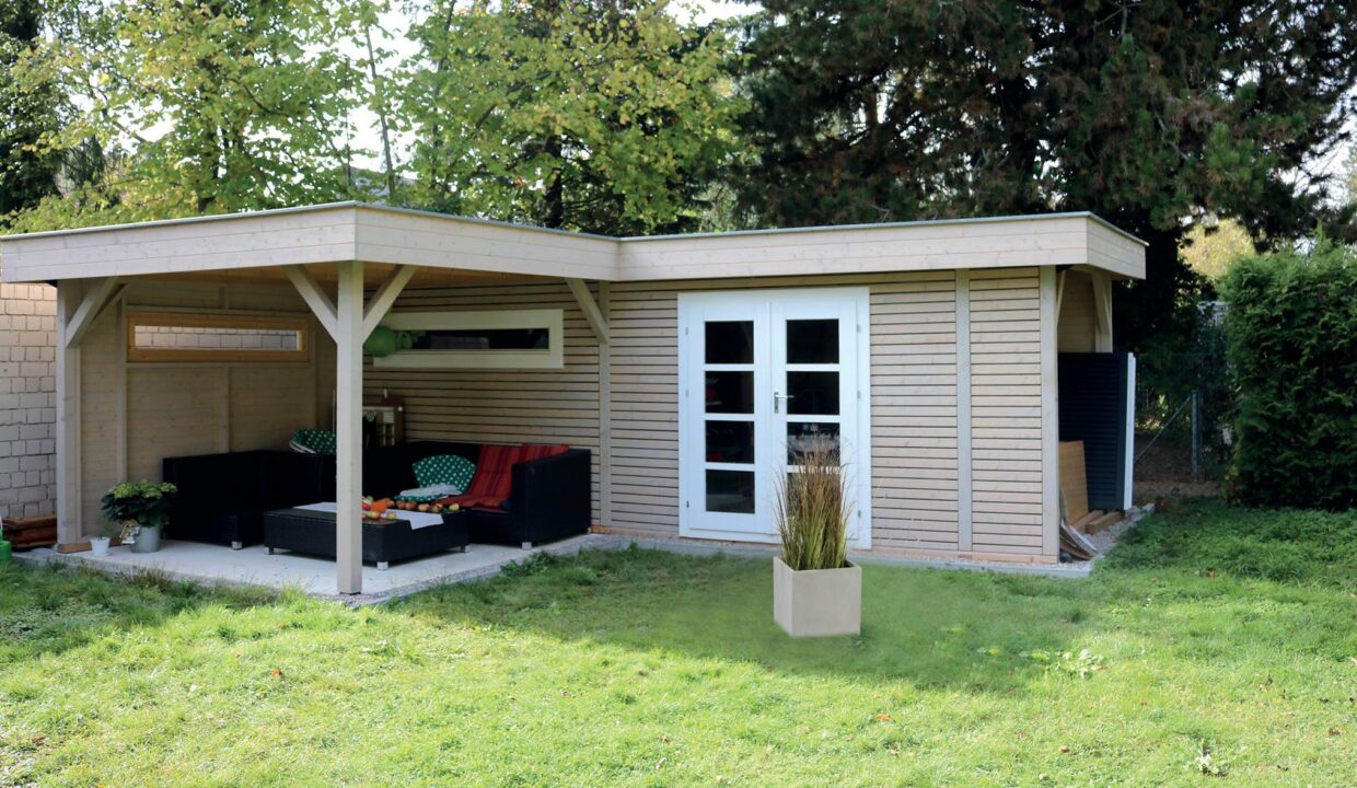 Abri de jardin bois 18 m² Lomi - vue 1