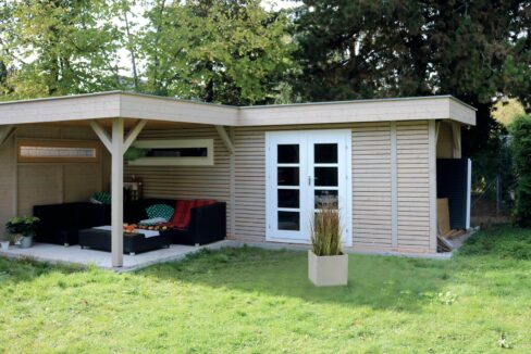 Abri de jardin bois 18 m² Lomi - vue 1