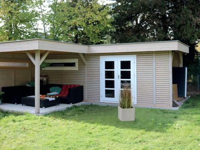 Abri de jardin bois 18 m² Lomi - vue 1
