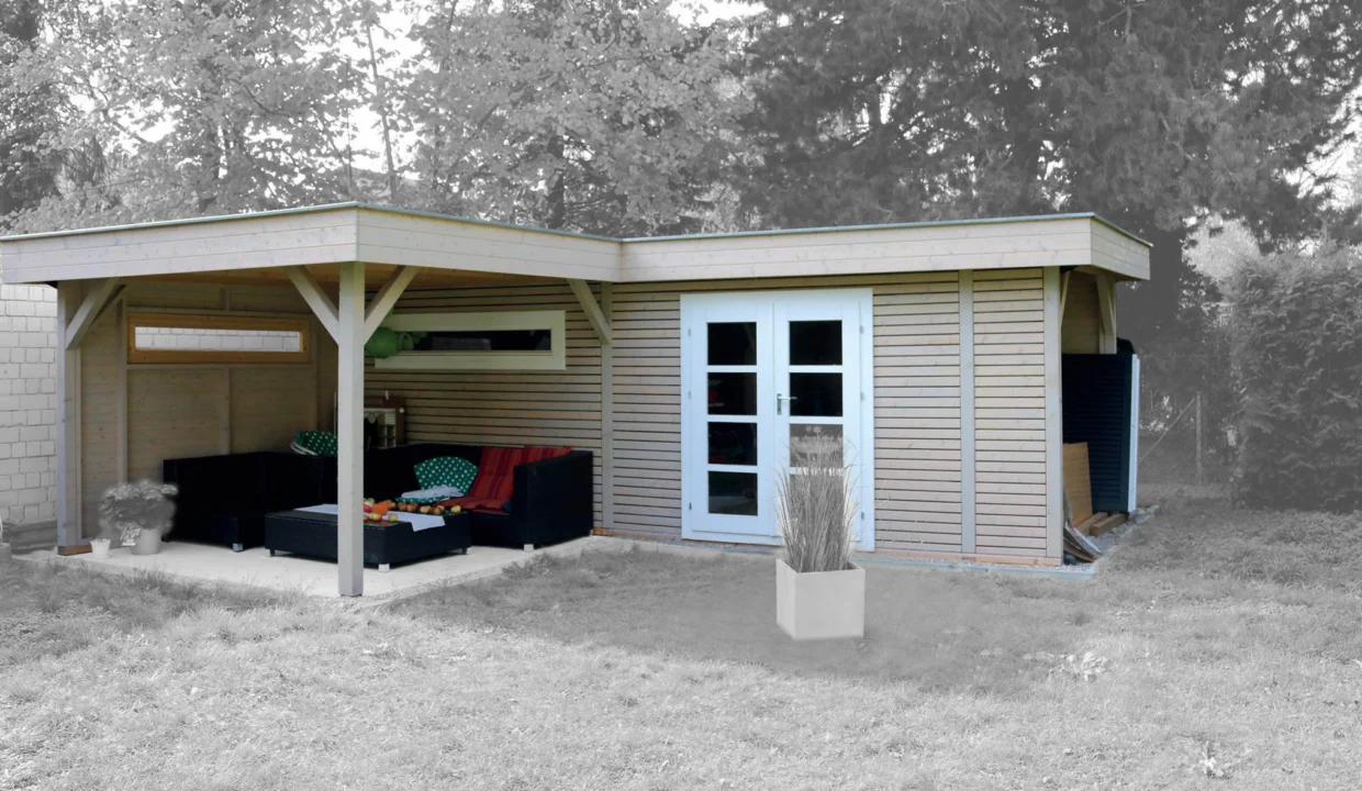 Abri de jardin bois 18 m² Lomi - vue 2