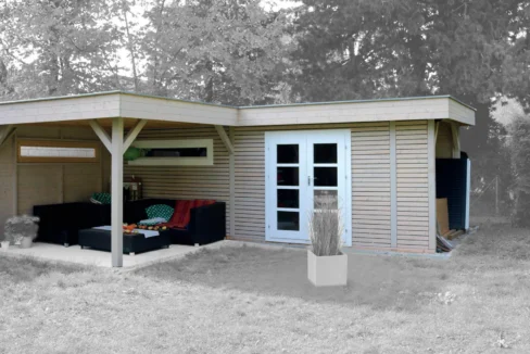 Abri de jardin bois 18 m² Lomi - vue 2