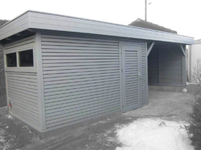 Abri de jardin en bois CARA NOWY 2271 F - 16,29 m², 25 mm - vue 1