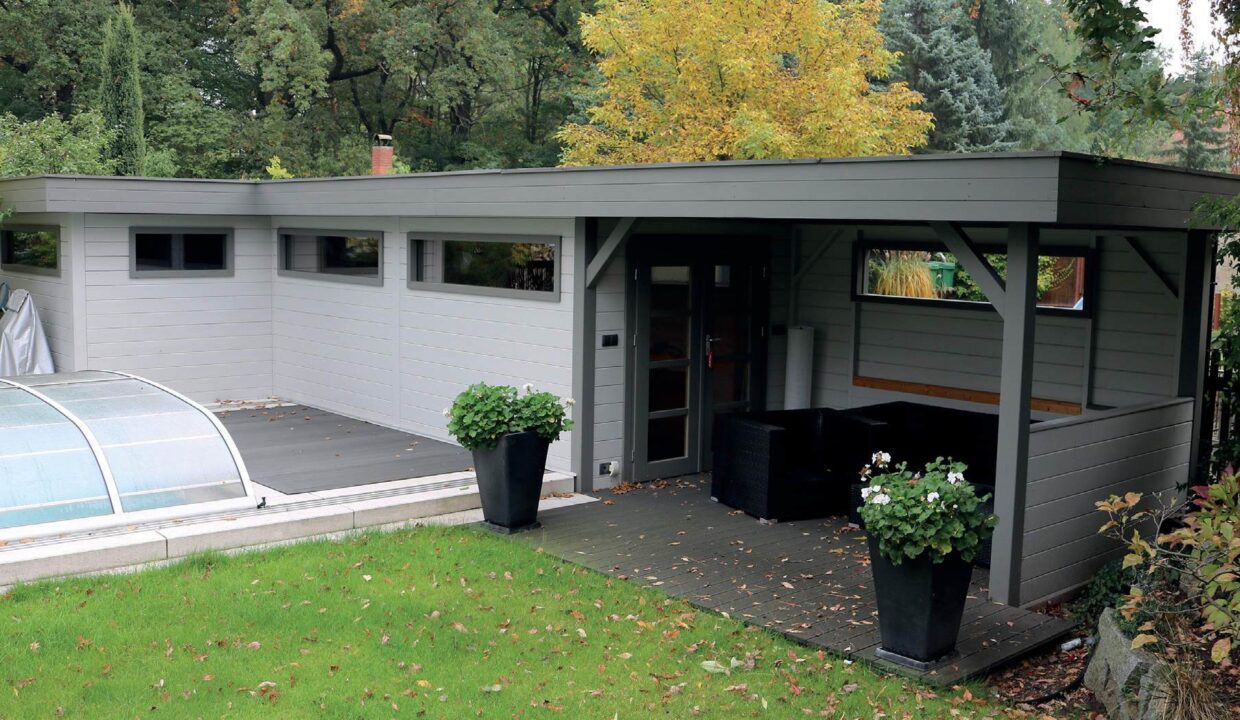 Pool house en bois 34,71 m² Poolio - vue 1