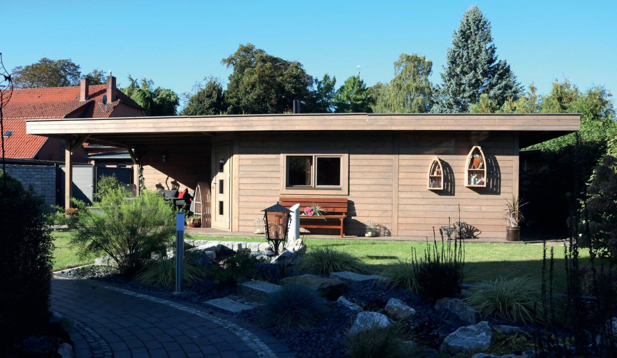 Chalet de jardin en bois 36,75 m² Grande - vue 2