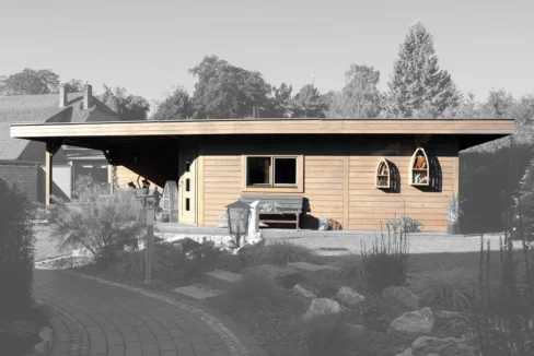 Chalet de jardin en bois 36,75 m² Grande - vue 3