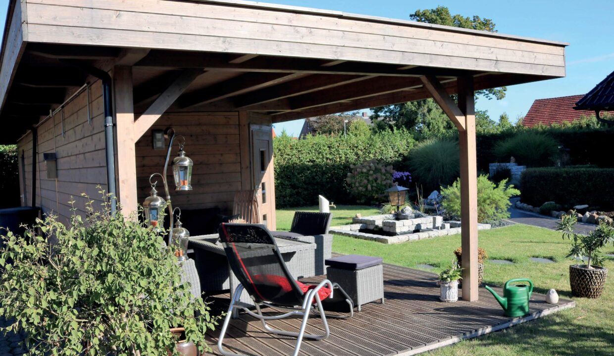Chalet de jardin en bois 36,75 m² Grande - vue 1