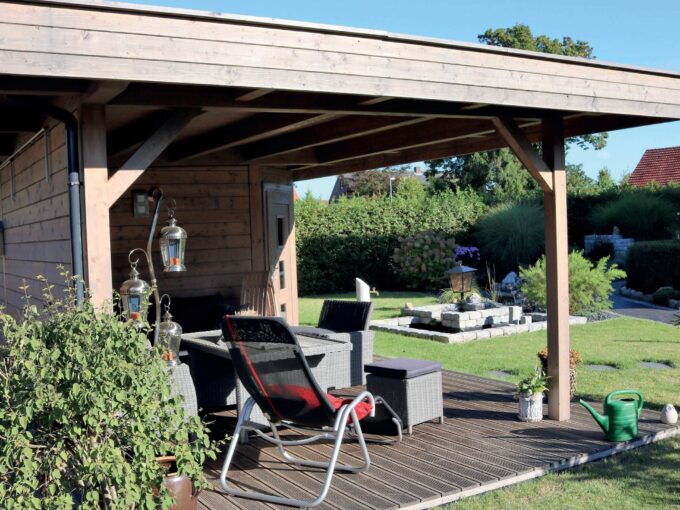 Chalet de jardin en bois 36,75 m² Grande - vue 1