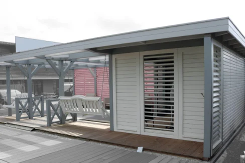 Abri de jardin bois  m² Easy 4030 F + PERGOLA 5060 - vue 1