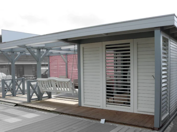 Abri de jardin bois  m² Easy 4030 F + PERGOLA 5060 - vue 1