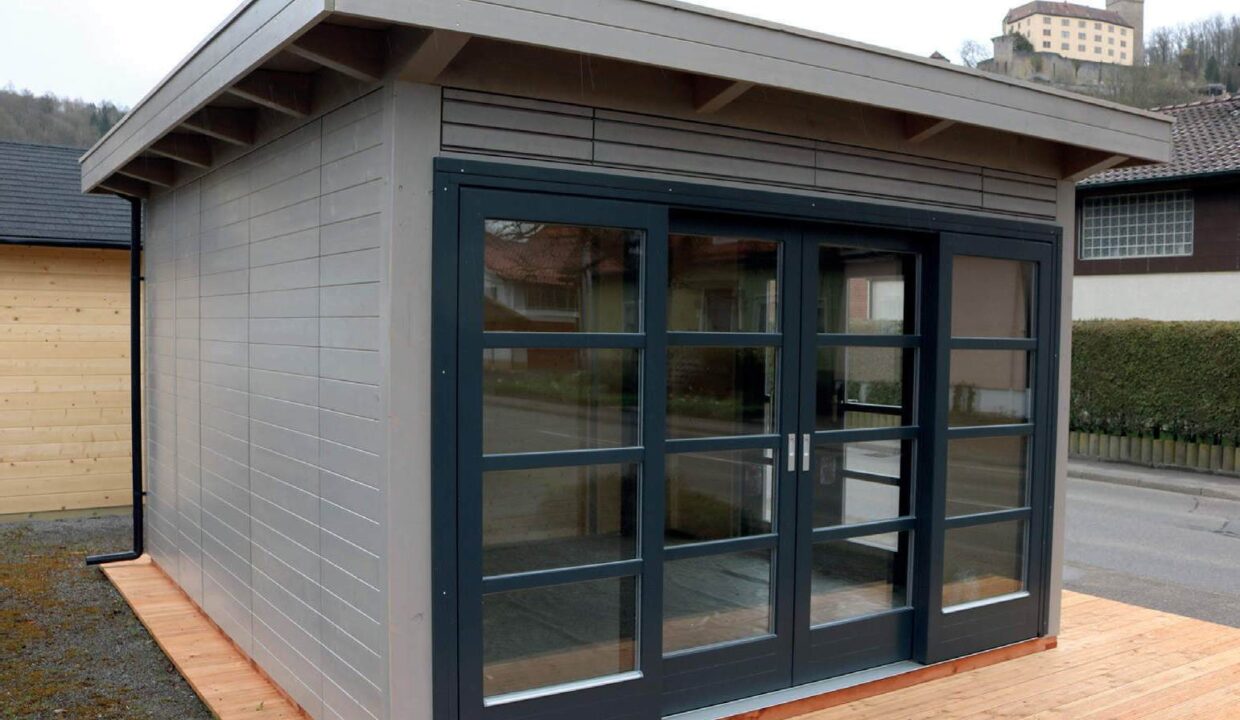 Abri de jardin bois m² Easy 3535 F + 100 SD - vue 1