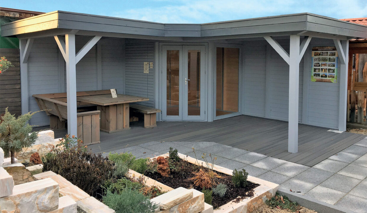 Abri de jardin bois 6,88 m² Easy 2525 F + 2 X SD - vue 1
