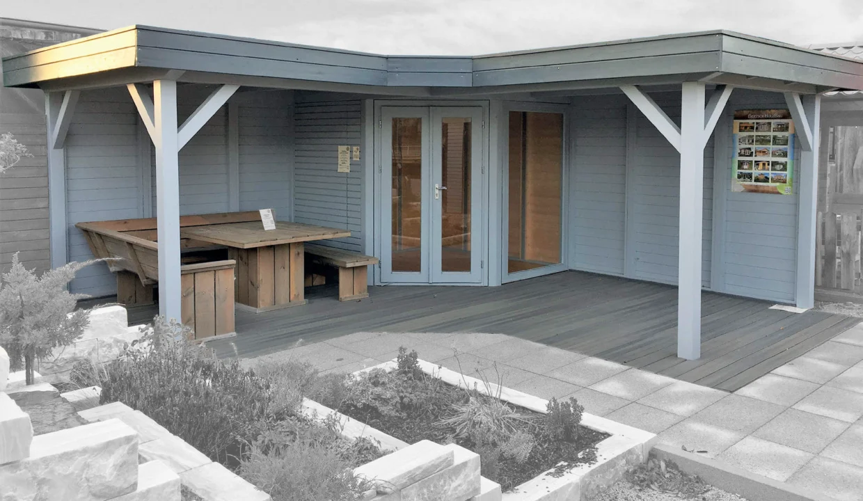 Abri de jardin bois 6,88 m² Easy 2525 F + 2 X SD - vue 2