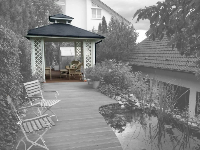 Construction de jardin en bois 9 m² Helena Ce 28-3030 Z - vue 1