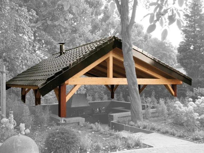 Construction de jardin en bois 30 m² Helena 6 - vue 1