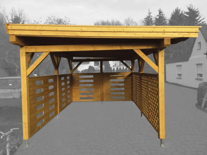CARPORT ELA 3250 P - 16,2 m² - vue 1