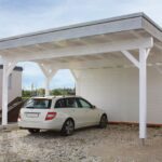 Carport en bois 28,35 m² Cicero 5750 avec annexe 3027 - vue 1