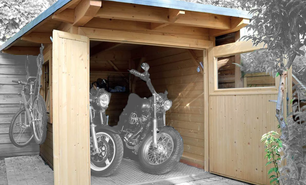 Garage en bois 4,5 m² Moto 1825 - vue 2