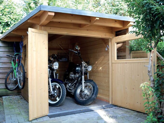 Garage en bois 4,5 m² Moto 1825 - vue 1