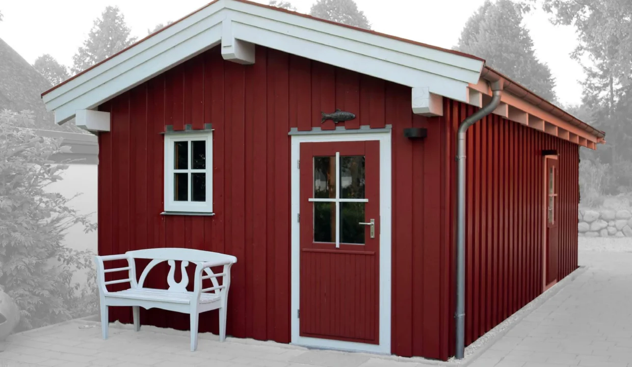 Garage en bois 28,88 m² Nordic 3876 S/W - vue 1