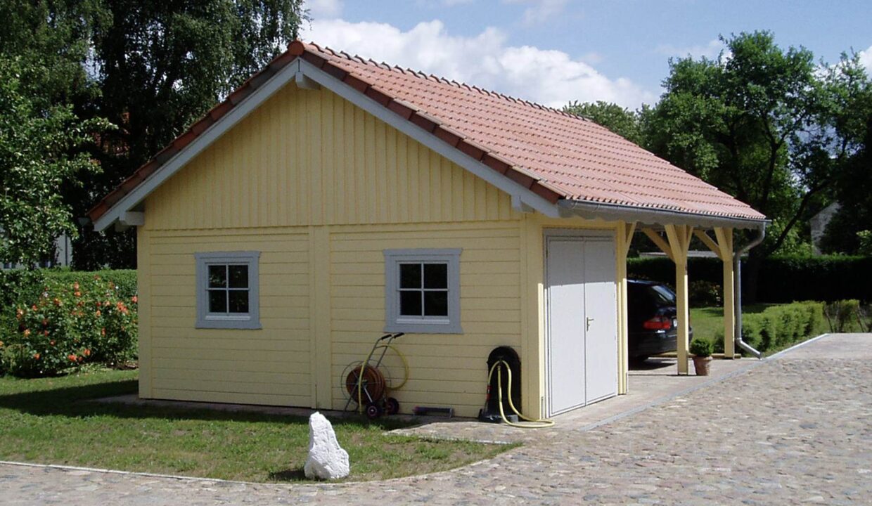 Garage en bois 52,2 m² Premium 5890 - vue 1