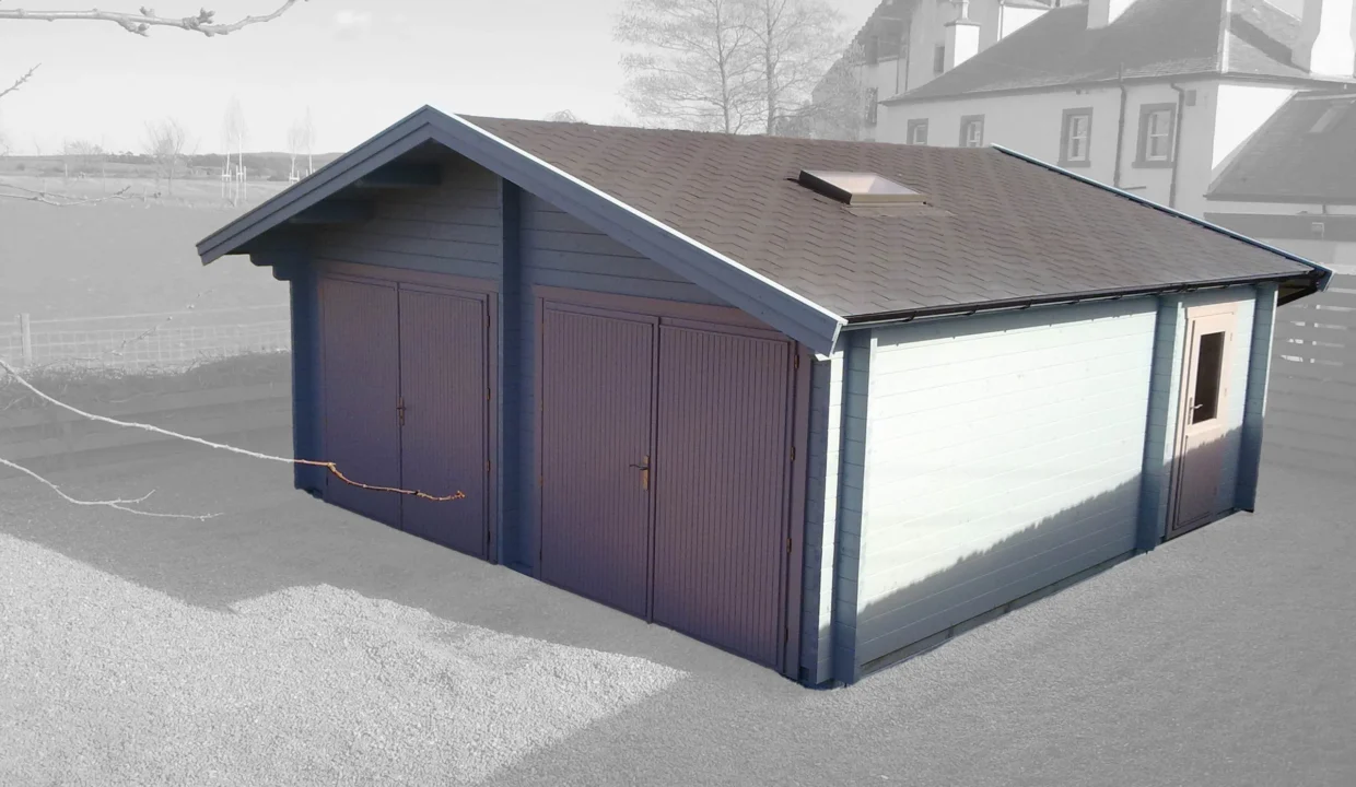 Garage en bois 36 m² Inverness 6060 - vue 3