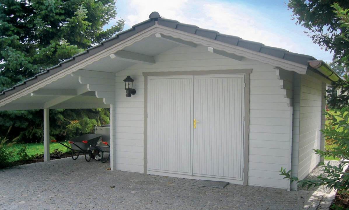 Garage en bois 20 m² Bellissimo 4050 V2 - vue 1