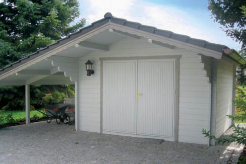 Garage en bois 20 m² Bellissimo 4050 V2 - vue 1