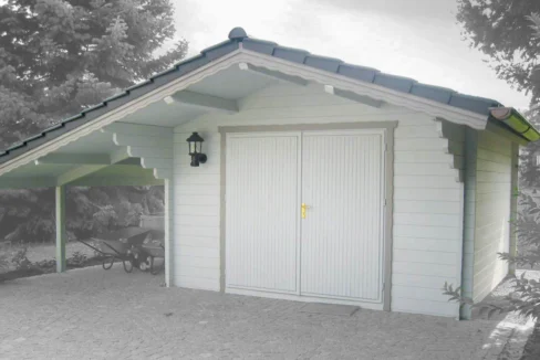 Garage en bois 20 m² Bellissimo 4050 V2 - vue 2