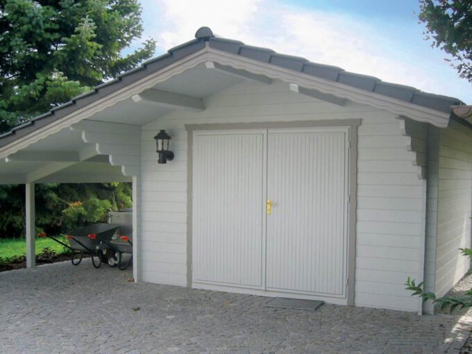 Garage en bois 20 m² Bellissimo 4050 V2 - vue 1
