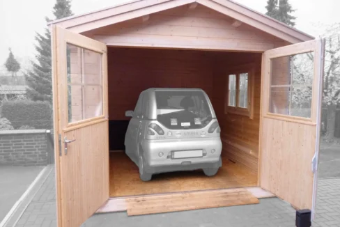 Garage en bois 9 m² Piccolo 3030 - vue 3