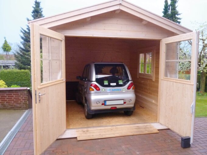 Garage en bois 9 m² Piccolo 3030 - vue 1