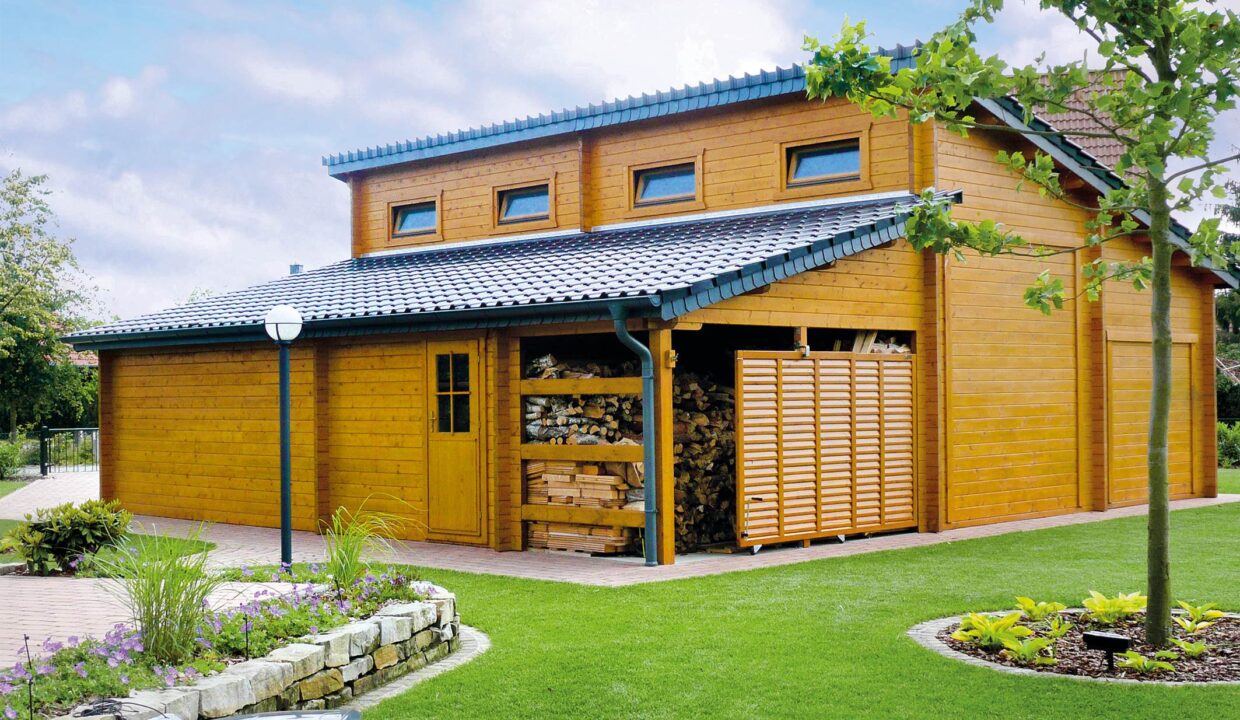 Garage en bois 94,92 m² Molto Grande - vue 2