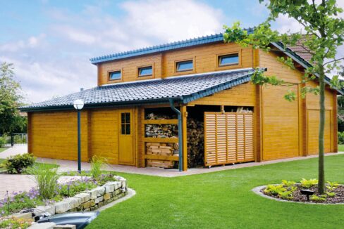 Garage en bois 94,92 m² Molto Grande - vue 2