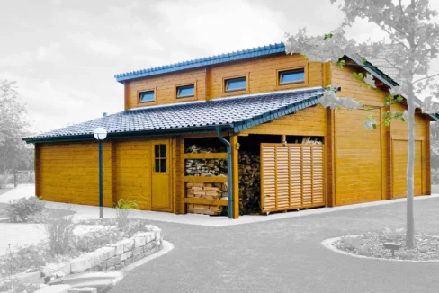 Garage en bois 94,92 m² Molto Grande - vue 1