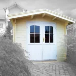 Abri de jardin en bois OSLO - 6,25 m², 28 mm - vue 1