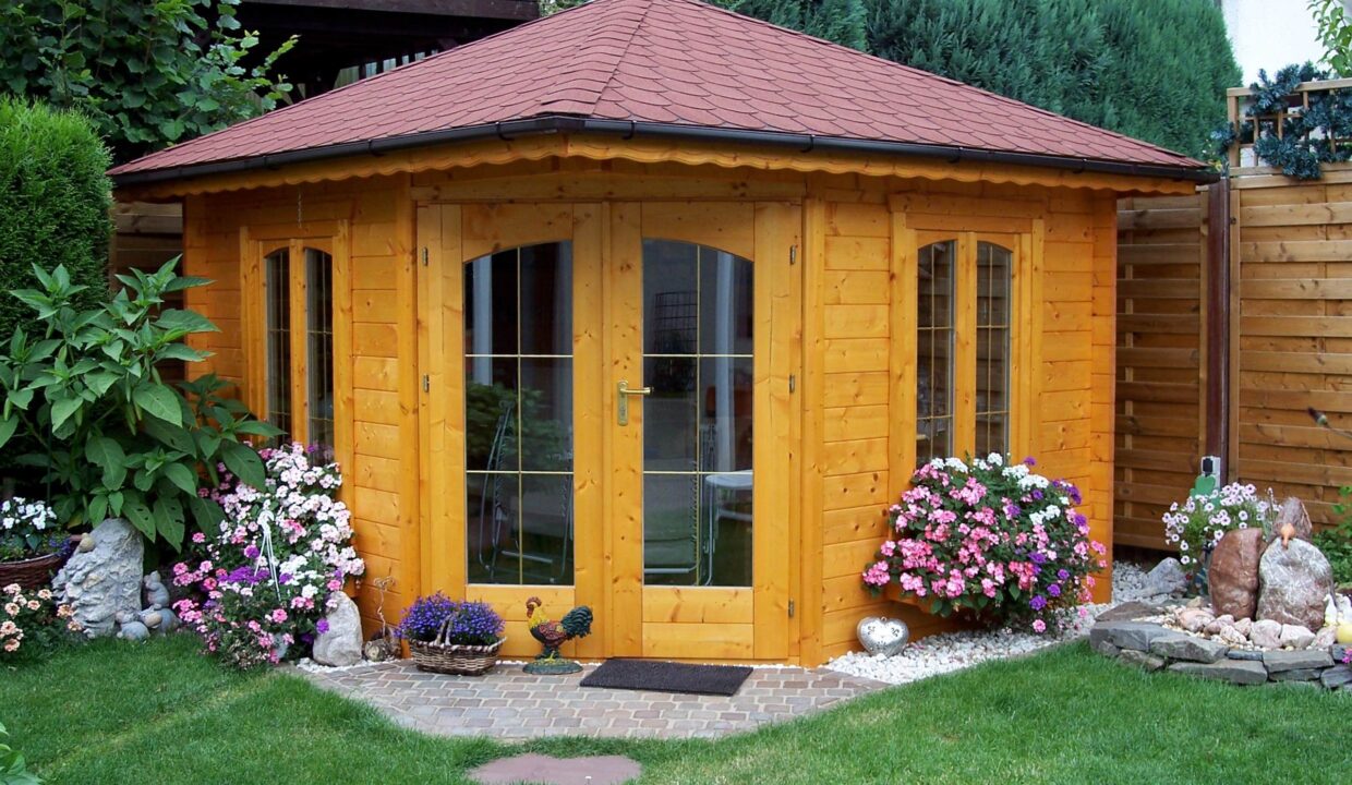 Abri de jardin bois 9 m² Panta 6 - vue 1
