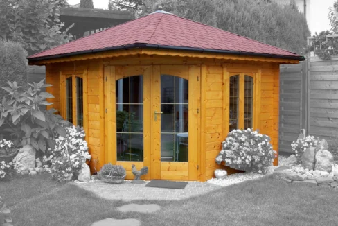 Abri de jardin bois 9 m² Panta 6 - vue 2