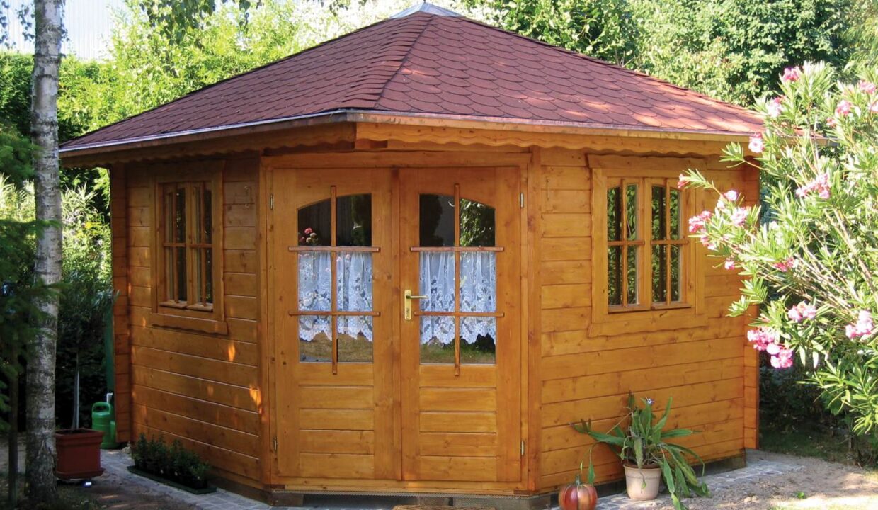Abri de jardin bois 9 m² Panta 4 - vue 1